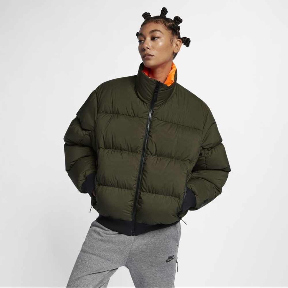 Nike Lab Orange and Khaki Puffer